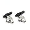 Right-Angle Ball Valve, 1/8", 1/4", 3/8" or 1/2" Female G Thread, 304 Stainless Steel, High Pressure (DN 10) view 3