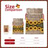 Sunflower Wooden Board Christmas Gift Bags with Handles view 4
