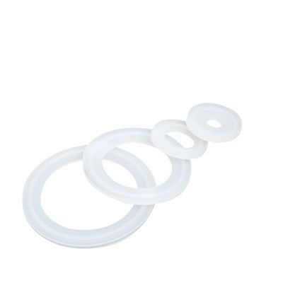Quick-Release Silicone Gasket, Flanged Clamp Sealing Ring, Flat Gasket, OD 12.7–102 mm, 5-Pack (OD 25.4 mm)