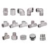 1/8" 1/4" 3/8" 1/2" 3/4" 1" 1-1/4" 1-1/2" 304 Stainless Steel Female/Male Thread Pipe Fitting Coupling Connector, Male, BSP Thread 3/8" view 2