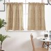Aotiwe Khaki Star Kitchen Curtain, 74 x 90 cm, Set of 2 view 1