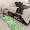 QQrunner Vintage Green Hallway Runner Rug 70 x 80 cm, Non-Slip, Washable view 2