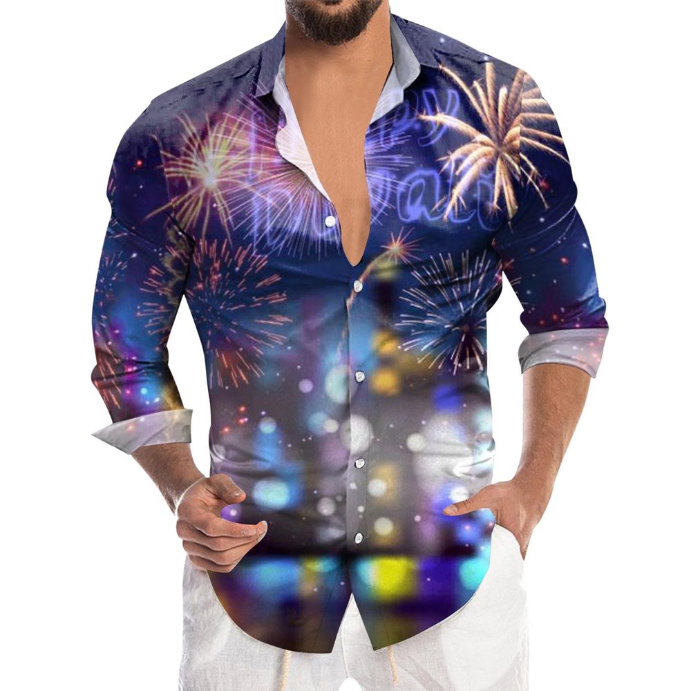Men's Funny 3D Ugly Christmas Shirt