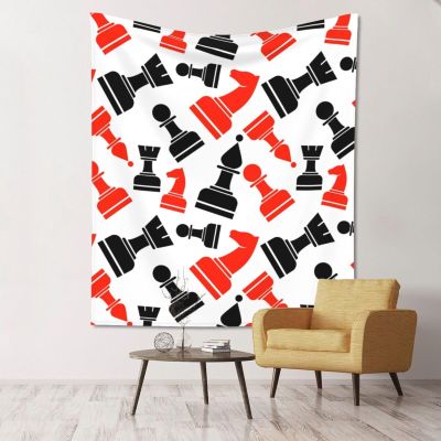 YHBLYKXP Checkerboard Print Wall Tapestry for Bedroom, Dorm Decor, and Picnics