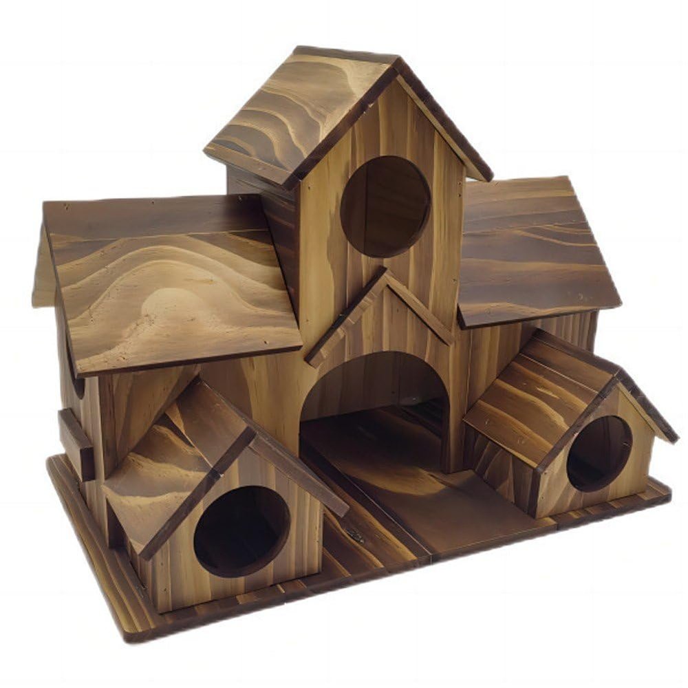 Lpitoy Wooden Birdhouse and Nest Box for Gardens and Patios
