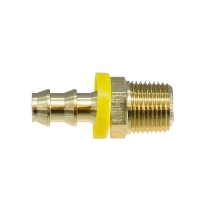 Brass Push-On Hose Barb Fitting for 1/4", 5/16", 3/8", 1/2", or 3/4" ID Hoses (Fits 15.88 mm ID Hose)