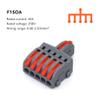 1/5-Piece Quick Wire Cable Connectors, Push-In Spring Splicing Wiring Connector, 1-In-2-Out Terminal Block (F15OA, One Size) view 2