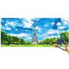 Paint by Numbers for Adults, Eiffel Tower Landscape, 50 x 100 cm, Unframed view 2