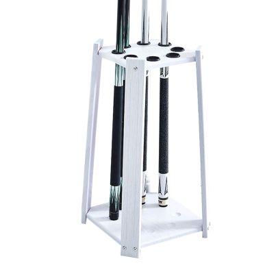 Snooker Cue Stand, Wooden Billiard Cue Holder, Holds up to 8 Cues