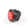 5-Pack KCD1-105 Small Round Boat Rocker Switches, 2-Pin ON/OFF, Red and Black view 3