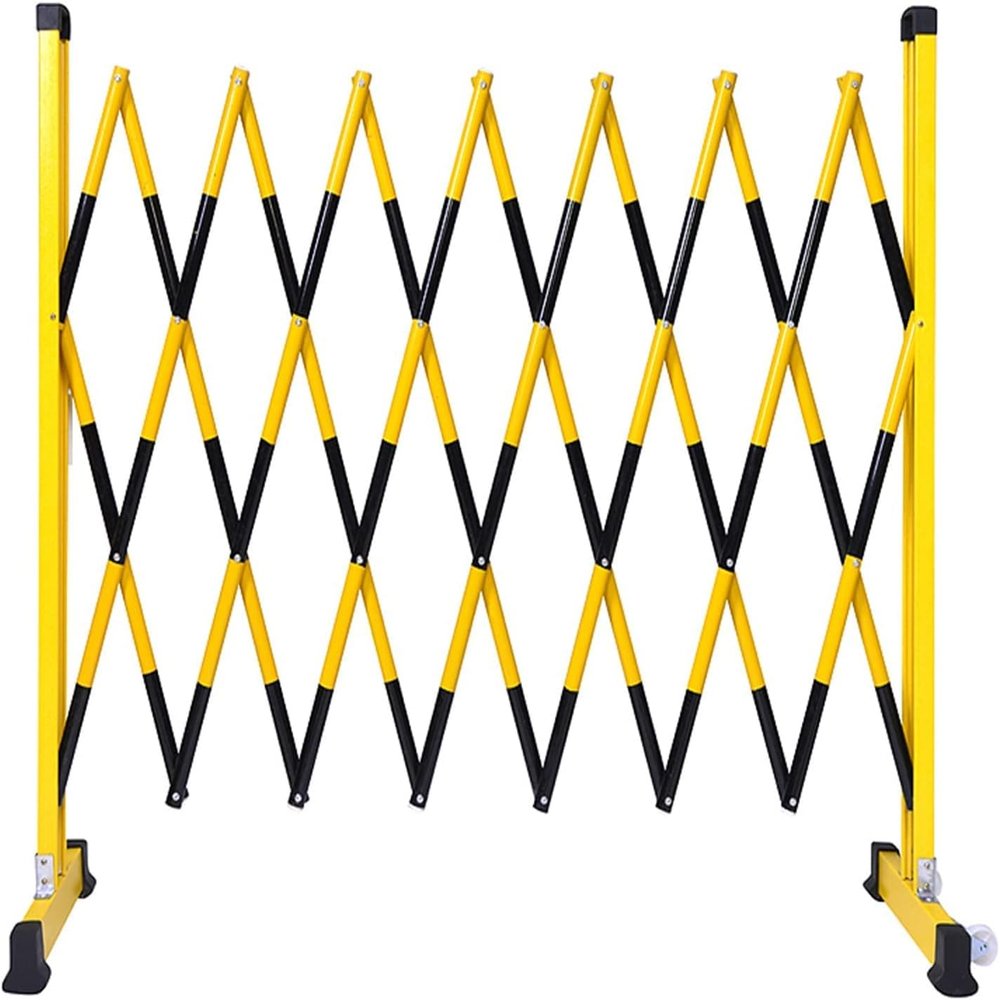 CWCQGH Retractable Traffic Barriers, Space-Saving, for Securing Dangerous or Restricted Areas, Extendable Metal Barricade, Blue, 1.2 × 4 m