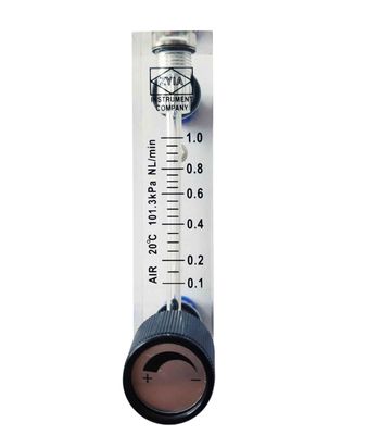YILTONG LZM-4T Acrylic Panel Flow Meter with Adjustment Valve for Liquids, 6 Quick Connectors (30–120 mL/min for Water)