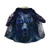 Viking Men's Hooded Winter Cape with 3D Nordic Print view 1