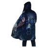 Viking Men's Hooded Winter Cape with 3D Nordic Print view 2