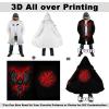 Viking Men's Hooded Winter Cape with 3D Nordic Print view 3
