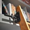 YUSAJJ Black Hardware Kit for Rolling Library Ladders, 23 ft/700 cm Rail Kit (Ladder Not Included) view 3
