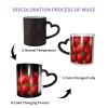 BKTRAVERPT 3D Red Strawberry Color-Changing Mug, 325 ml view 3