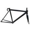 AOLUOER 700C Fixed-Gear Bike Frame, Aluminum Alloy Fork, Fixie Single-Speed Frameset (White, 53 cm) view 4