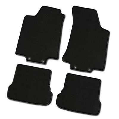 Supreme (OAS) Car Floor Mats, Black, for Citroën C4 Electric, Model Year 2023 | Fastening in Driver's Mat