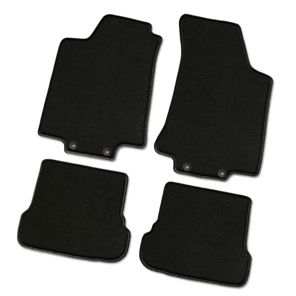 Supreme (OAS) Car Floor Mats, Black, for Citroën C4 Electric, Model Year 2023 | Fastening in Driver's Mat
