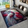 3D Peacock Printed Rug, 90 x 150 cm, Soft Flannel Floor Mat view 1