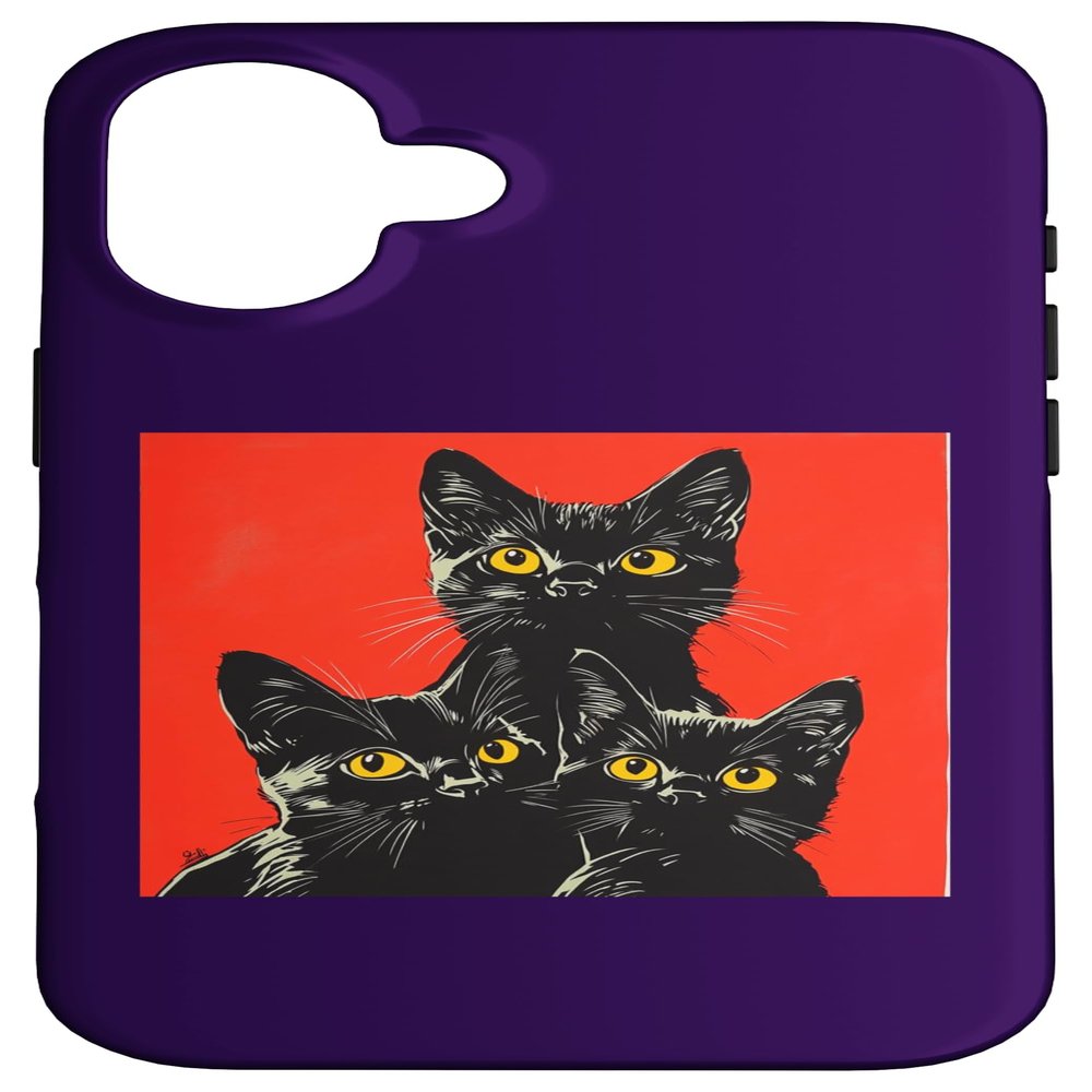 iPhone 16 7 Case – Pop Art Cat
