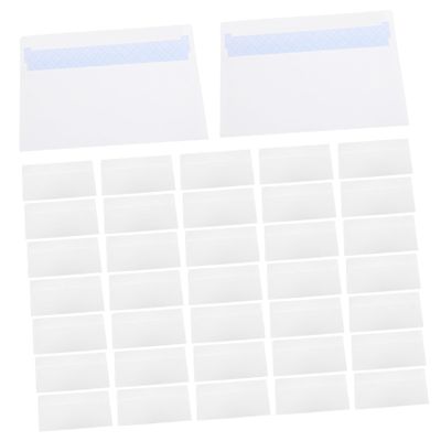Self-Adhesive White Paper Envelopes, 50 Count