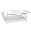 OFFSCH Cutlery Drainer with Drip Tray, Stainless Steel, 1 Set, White view 1