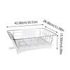 OFFSCH Cutlery Drainer with Drip Tray, Stainless Steel, 1 Set, White view 2