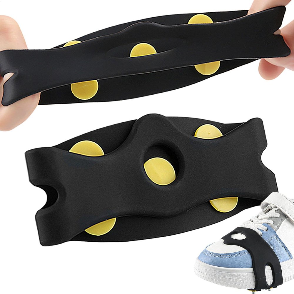5-Tooth Shoe Spikes for Ice and Snow, 2-Pack