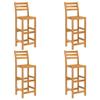 NQJIBUE Home Garden 5-Piece Outdoor Bar Set, Solid Acacia Wood view 4