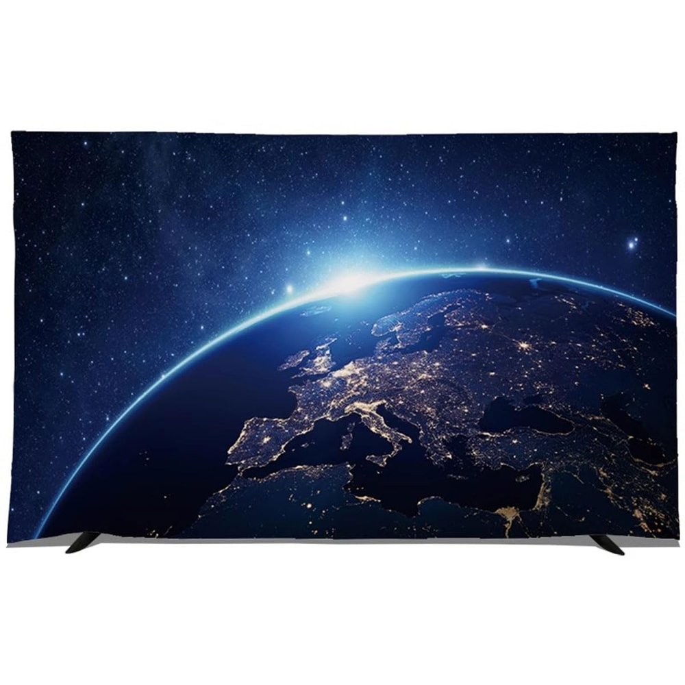 19–100 in. Dustproof TV Cover for Indoor Use, LCD/LED Screen Protector, Printed Dust Cover (37 in, Color C)