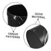 VILLFUL Marble-Effect PP Wastebasket for Office and Living Room, Black view 3