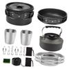 NAMOARLY Camping Cookware Set for One Person with Folding Handle view 1
