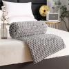 Highdi Plush Fleece Blanket, Gray, 127 x 152 cm view 1