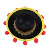 Small Black Mexican Hat with Elastic Chin Strap, Polyester view 1