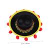 Small Black Mexican Hat with Elastic Chin Strap, Polyester view 2