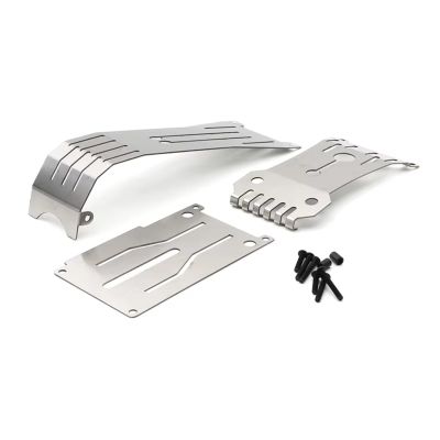 Stainless Steel Front Chassis Armor Skid Plate Axle Protector Upgrade Parts for Tamiya Hotshot II 2024 58737 1/10 RC Car