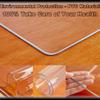 Waterproof Transparent PVC Tablecloth, 80 x 90 cm, Wipeable, Reusable, 3 mm Thick view 4