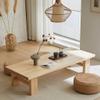 Japanese-Style Solid Wood Coffee Table for Floor Seating and Balconies view 2