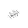PATIKIL 5x4x10 mm Wire Rope Clips, 20-Pack, Nickel-Tone view 2