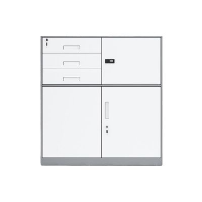 guiling-1986 Lockable Steel Filing Cabinet, Short Cabinet, Gray