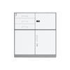 guiling-1986 Lockable Steel Filing Cabinet, Short Cabinet, Gray view 1