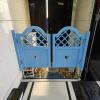 SFNIOKFG Wooden Saloon Swing Door with Metal Hinges view 1