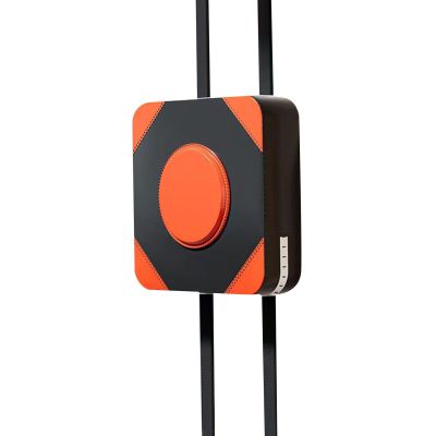 Wall-Mounted Boxing Target Pad, for Relaxation, Martial Arts, Fitness, 30 cm, Black/Orange