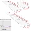 Modern Design Canopy Awning for Front and Rear, Transparent, Self-Cleaning, 40 x 180 cm view 3