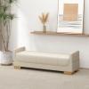 DSEWTEZXI Upholstered Entryway Shoe Bench view 1