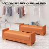 DSEWTEZXI Upholstered Entryway Shoe Bench view 3