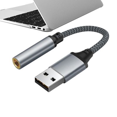 USB to 3.5 mm Stereo Audio Adapter