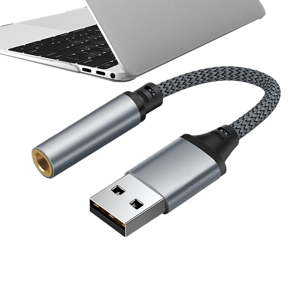 USB to 3.5 mm Stereo Audio Adapter